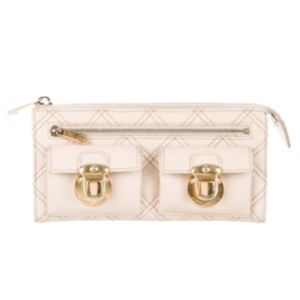 Marc Jacobs Ivory Quilted Wallet